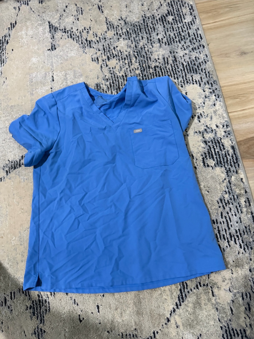 Women’s Blue V neck scrub top
